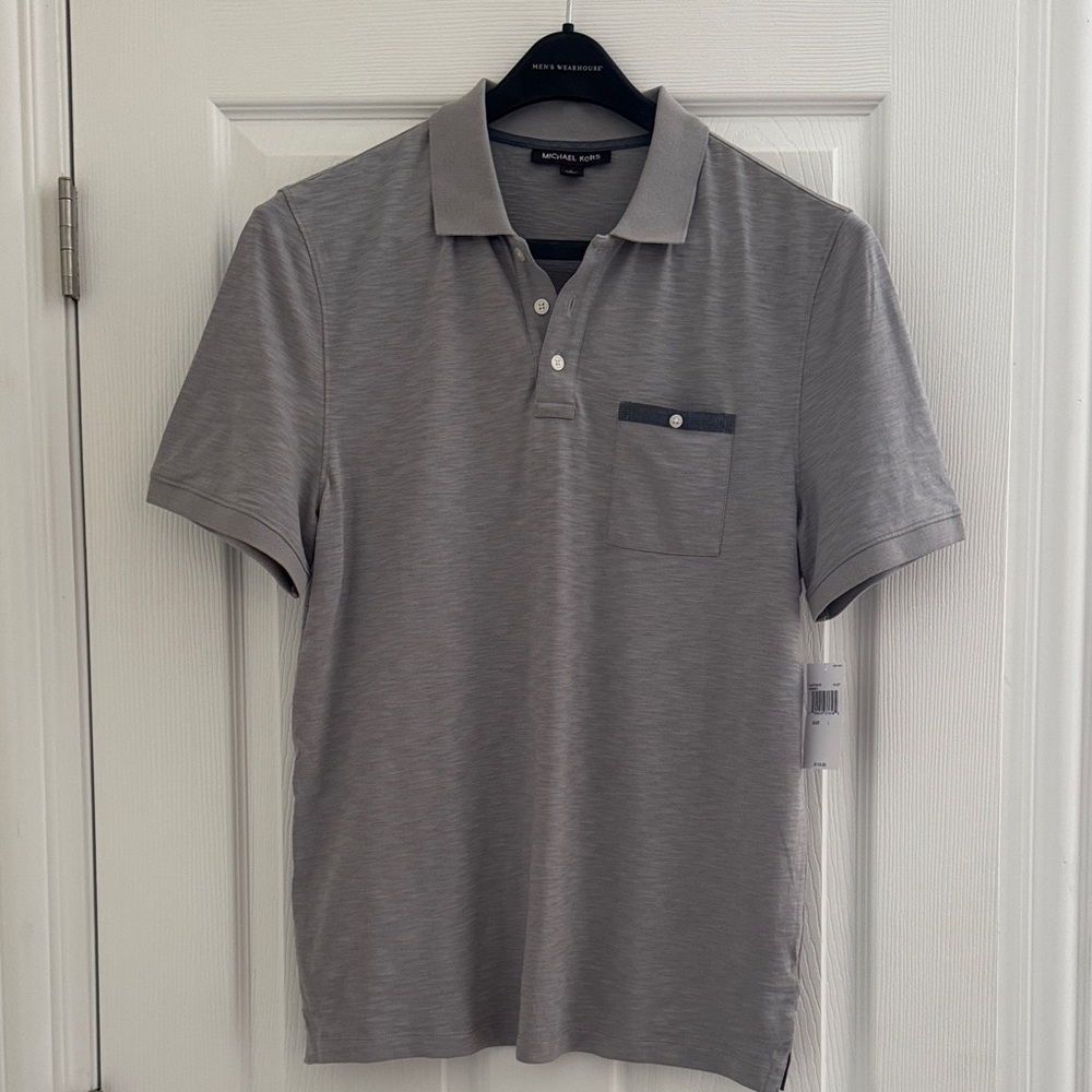 Michael Kors Gray Polo Shirt